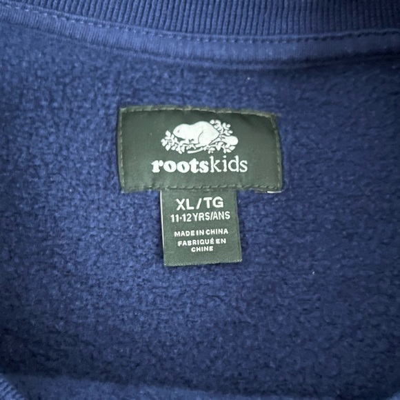 Roots Youth Boys Athletic Club Blue and Yellow Crewneck Sweater Size XL - Picture 7 of 9